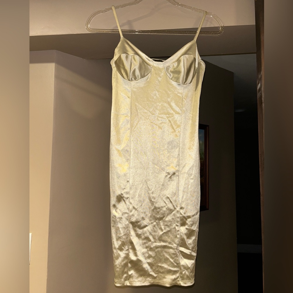 Elegant Cream Slip Dress